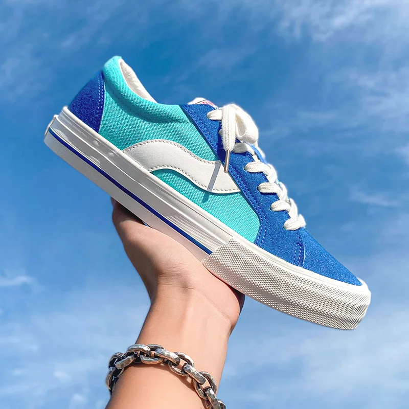 Casual women Designer Shoes Women Canvas Shoe Flats Breathable Lace-Up Mixed Colors Skateboard Shoes Hip Hop Lovers Sneakers