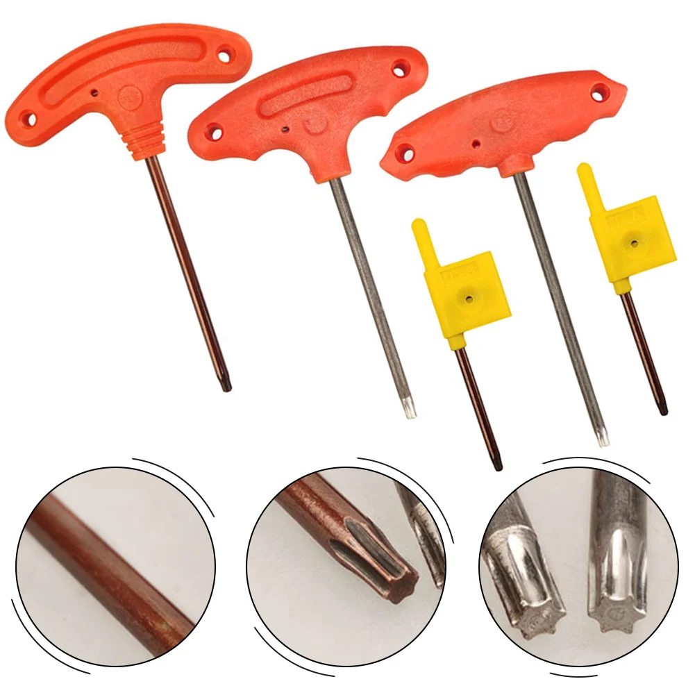 1pc T6/T8/T15 T Shape Screw Driver Small Repair Wrench For Small Appliances Electronic Devices Maintenance