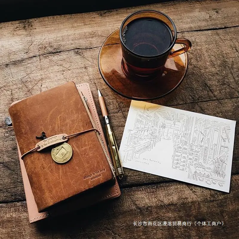 Flaws Cheap Cowhide Notebooks Travel Notebooks Loose Leaf Diaries Vintage Notebooks Account Books Student Office Supplies Gifts