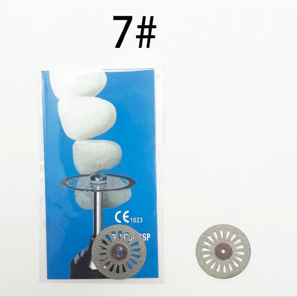 1pc Sand Porcelain Diamond Dental Lab Ultra-thin Double Sided Dental Polishing Discs 0.25mm Grit Cutting Disc Tool