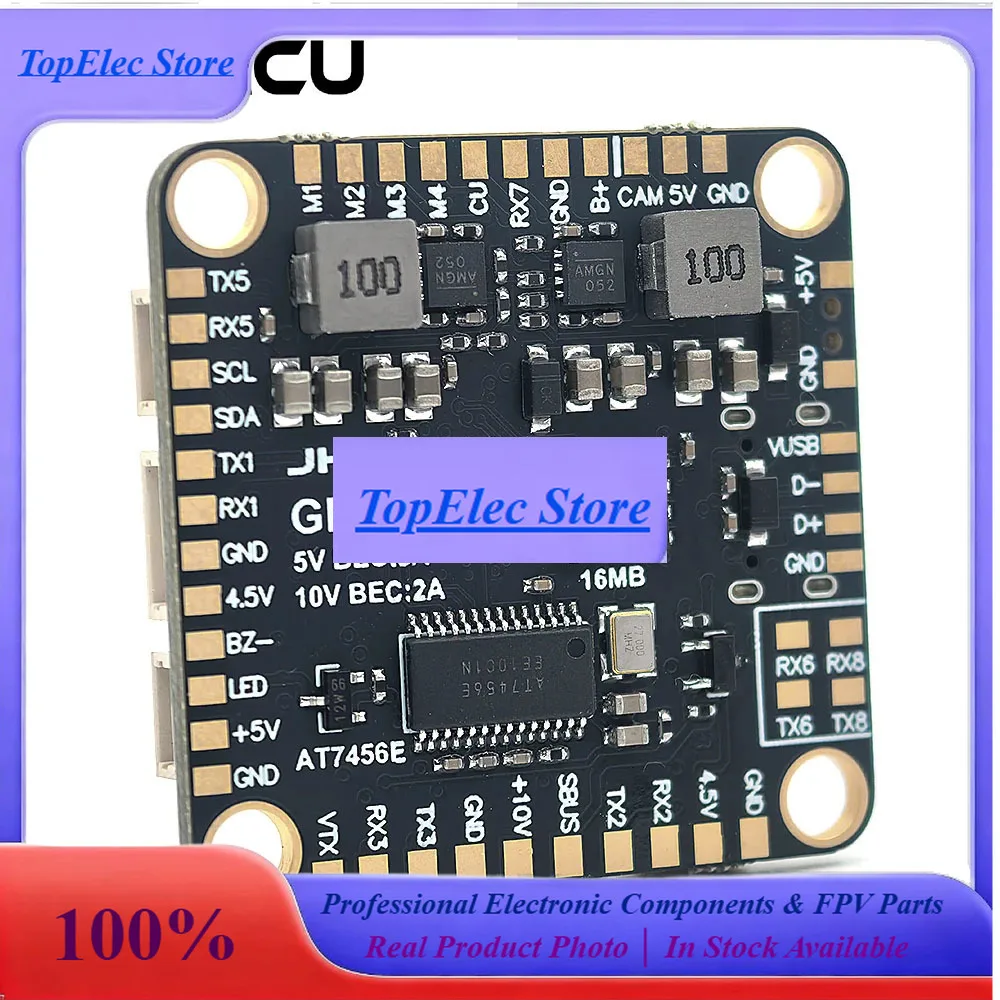 ToPssJHEMCU GF30F435 Flight Controller ICM42688P Support OSD GPS W/ Black Box 16MB Barometer SPL06 3-6S 30.5MMx4MM For RC FPV Pa