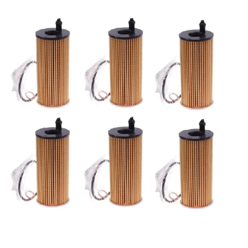 6/4/2PCS Engine Oil Filter for Bmw N57 3.0L N47 2.0L 11428507683 X5 X3 328d 535d F06 F15 F21 F22 F34 F35 F80