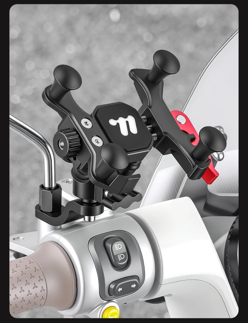 WEST BIKING Fahrrad-Handyhalterung mit Stoßdämpfung, Schnellverschluss, Anti-Shake-Halterung für Motorrad, MTB-Lenker, Vorbau und Rückspiegel – Detail 18