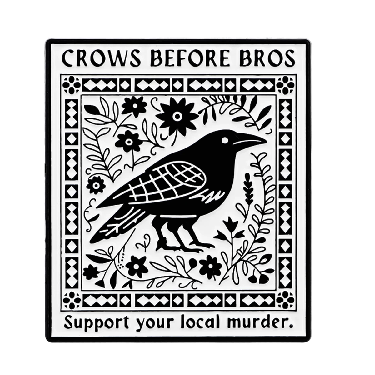 Humorous Crows Enamel Pin Vintage Brooches for Women Lapel Pins Badges on Backpack Clothes Accessories Funny Jewelry Gifts