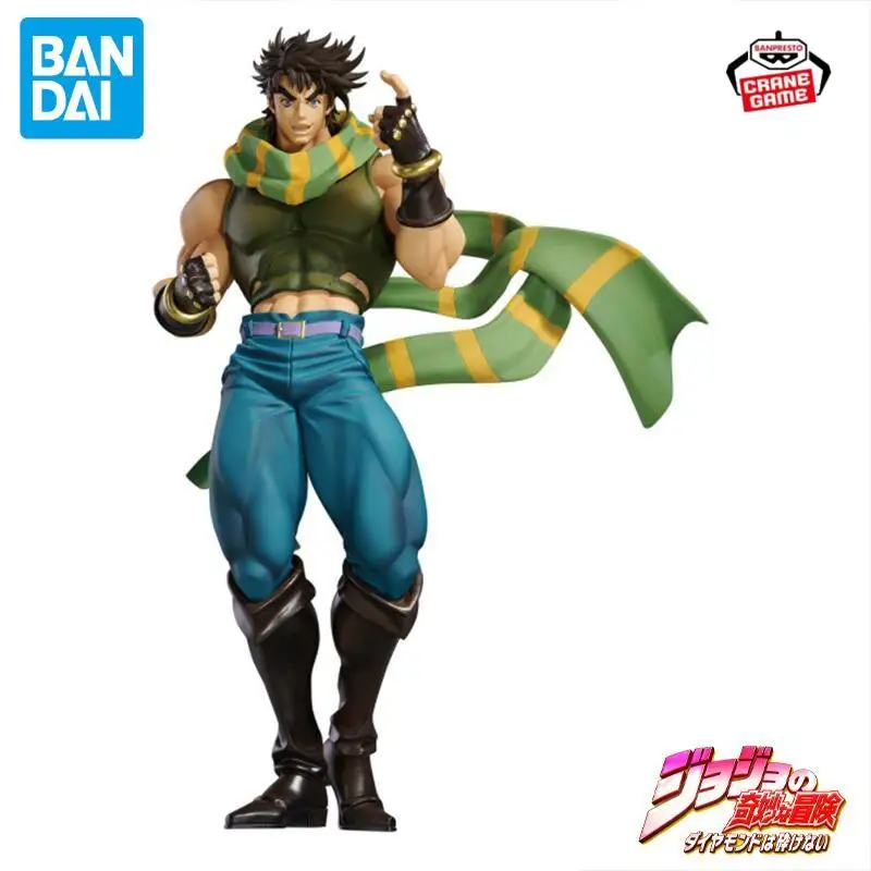 반다이 오리지널 반프레스토 죠죠의 기묘한 모험 조나단 조스타 피규어 애니메이션 액션 피규어 모델 인형 어린이 장난감 선물