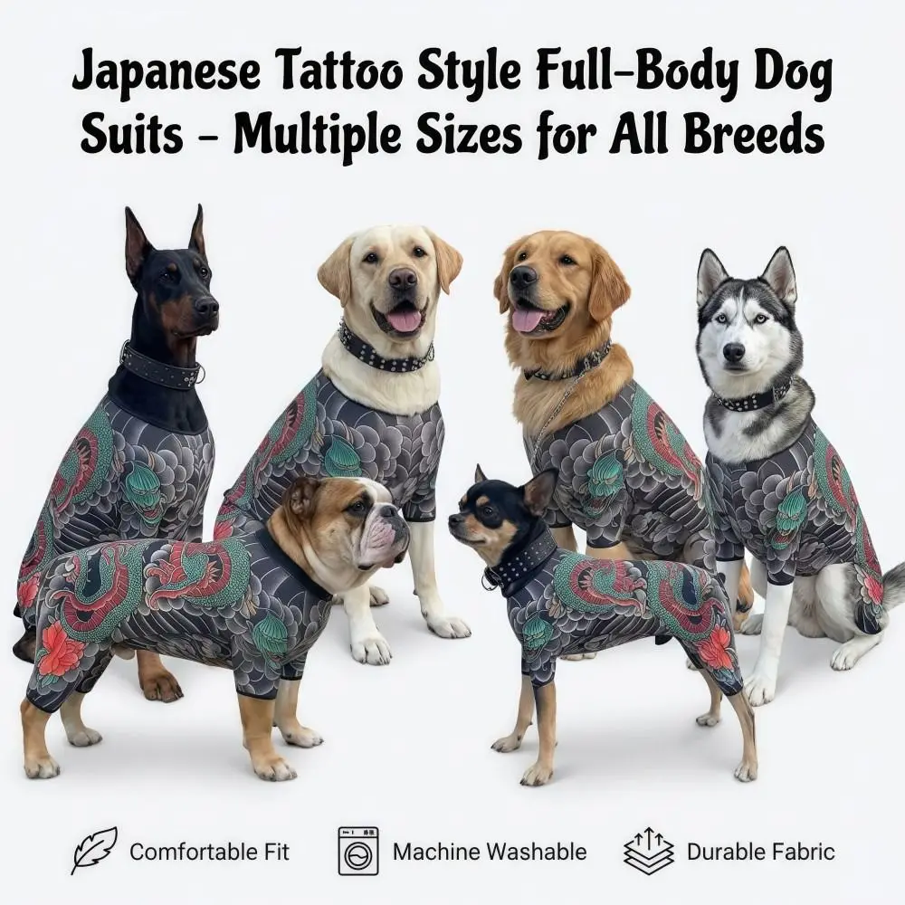 

Creativity Four Seasons Dog Cat Tattooed Vest Lifelike Funny Pet Jacket Breathable Cool Pet Clothes For Pet S To 6XL