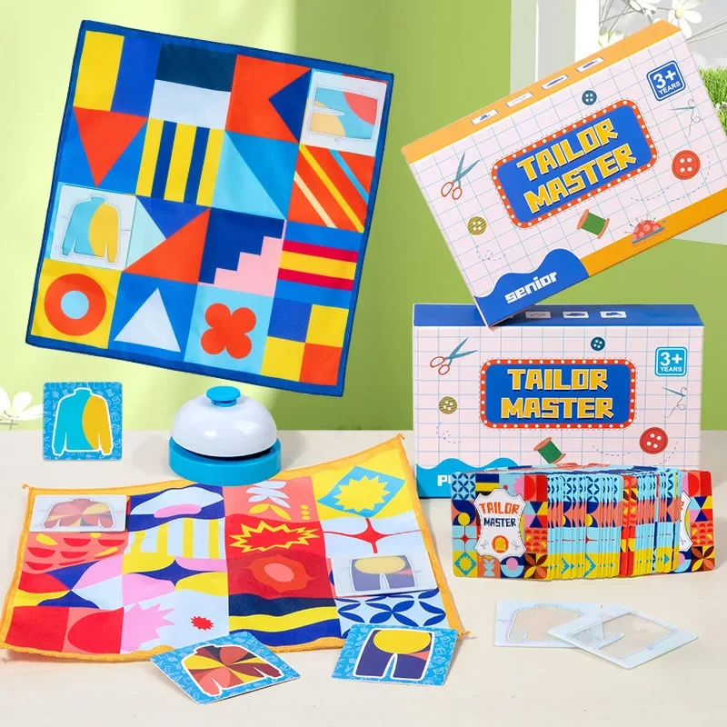 DIY karty do ubioru krawieckiego kształtują dopasowane kolory puzzle zabawki gra bitewna dzieci Montessori prezenty edukacyjne do nauki rodzic i dziecko