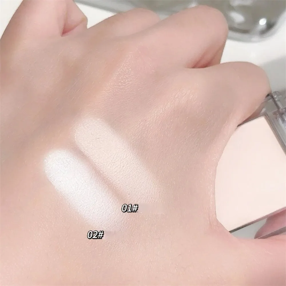 بودرة هايلايتر غير لامعة باللون الأبيض الطبيعي ثلاثية الأبعاد لظلال العيون طويلة الأمد لوحة مكياج للعين سطع الوجه عالي اللمعان #6