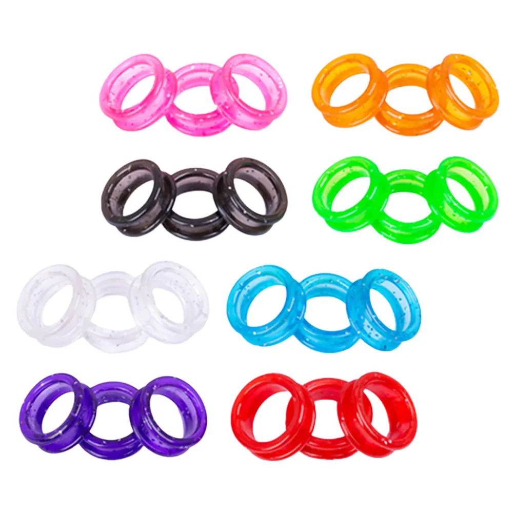 

24 Pcs Silicone Rings Grooming Pet Dog Shear Thumb Grips Colorful Durable Scissors Finger Rings Grips Inserts
