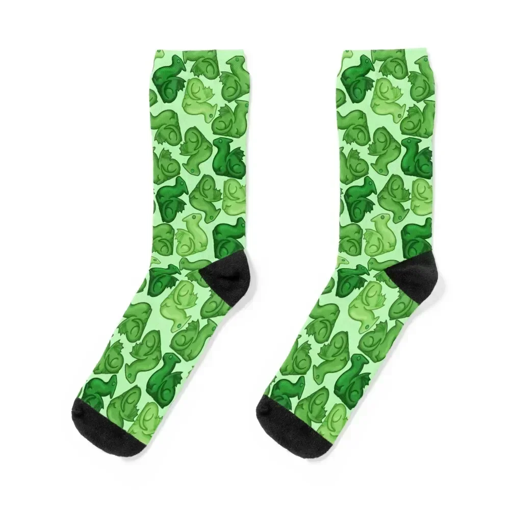 Green Draggies Socks Hiking boots Non-slip warm winter sport Socks Men's Women's essential designer cotton Socks Ladies Men's