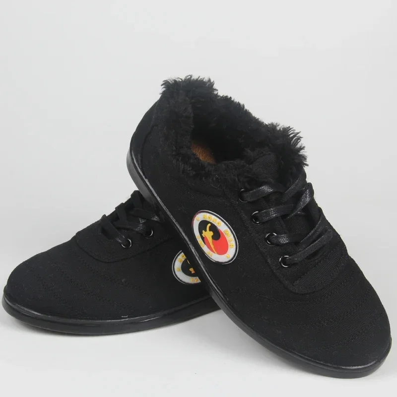 

Зимние парусиновые туфли для тай-чи, теплая обувь для боевых искусств, тренировочная обувь для кунг-фу, бесплатная гибкая обувь