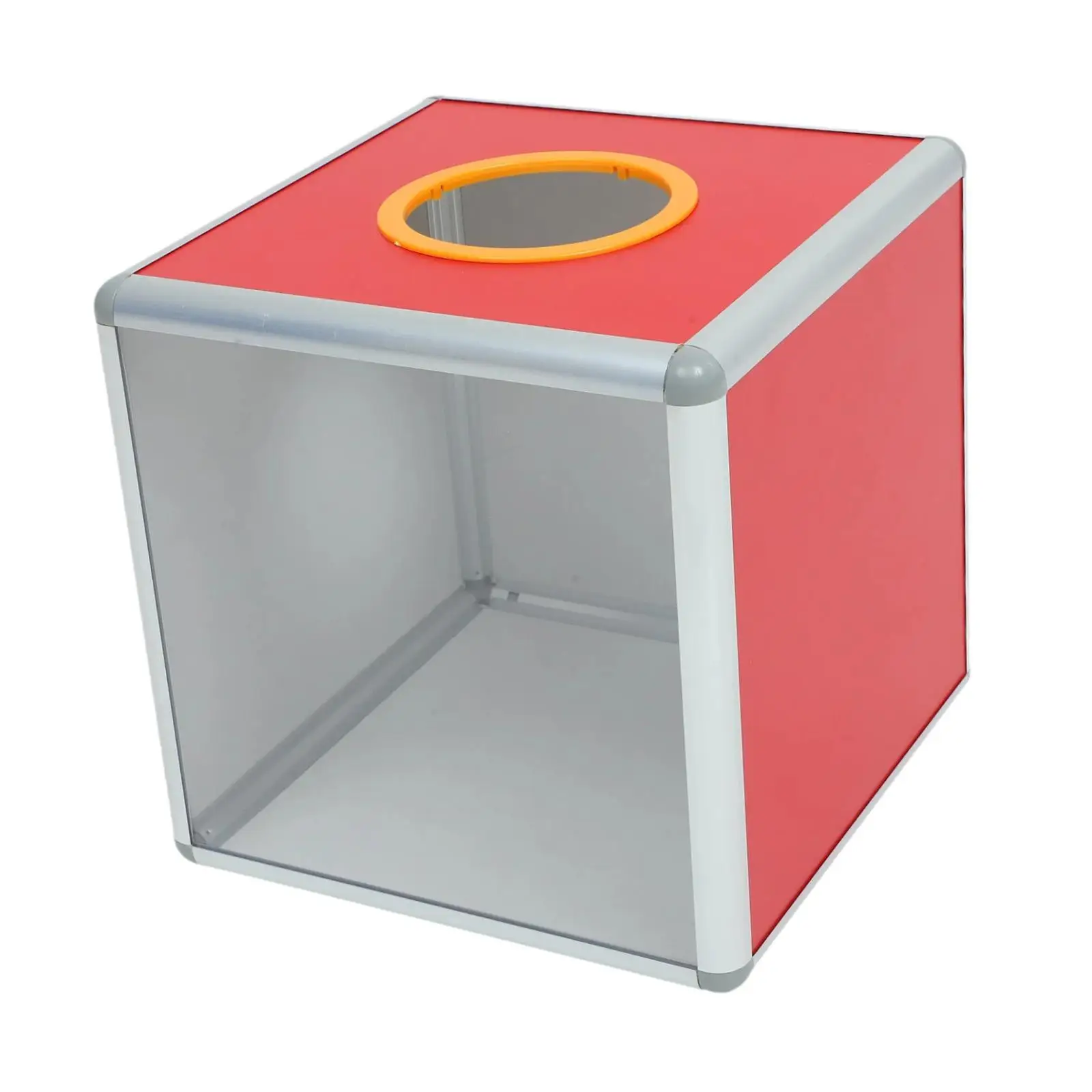 صندوق التصويت Lucky Raffle Case صندوق التبرع الشفاف من جانب واحد لأنشطة المهرجانات والاحتفالات الذكرى السنوية