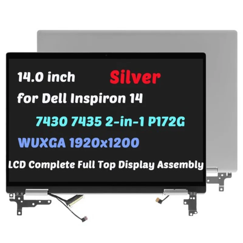 

A++14" for Dell Inspiron 7435 2-in-1 P172G P172G001 LCD Touch Screen Complete Silve