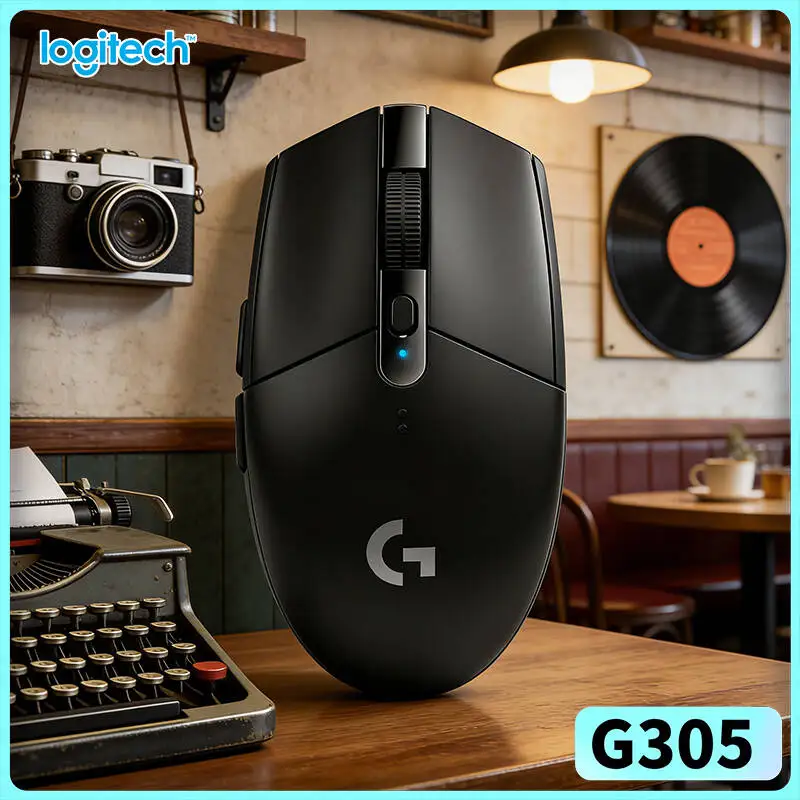 

Logitech G305 Gaming Mouse with 12000 DPI HERO Sensor, LIGHTSPEED Wireless, 6 Programmable Keys, 250h Battery, PC Mac Ready