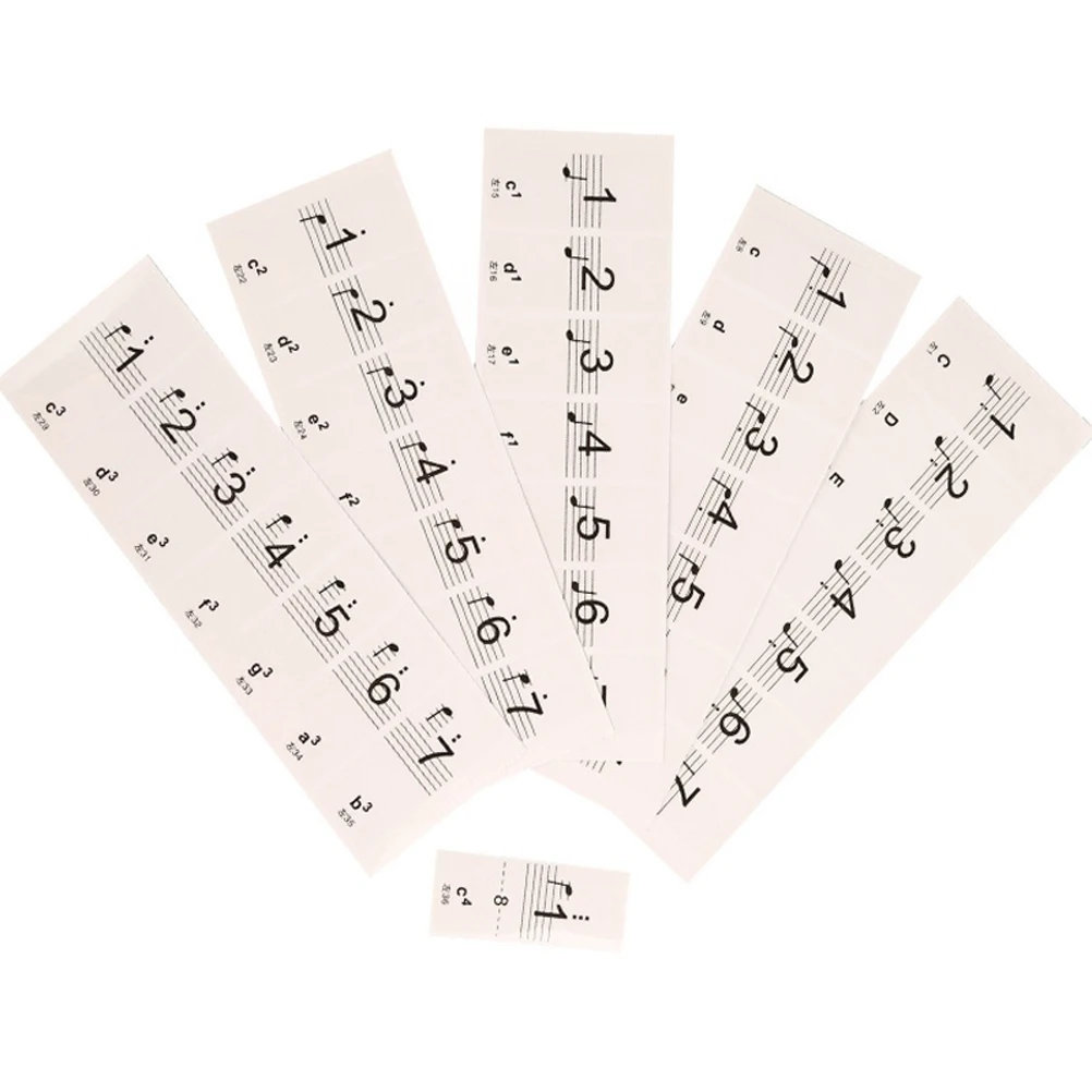 

Electronic Organ Stickers Transparent 61/88 Key Universal Piano Stickers Music Note Stickers for Electronic Keyboard