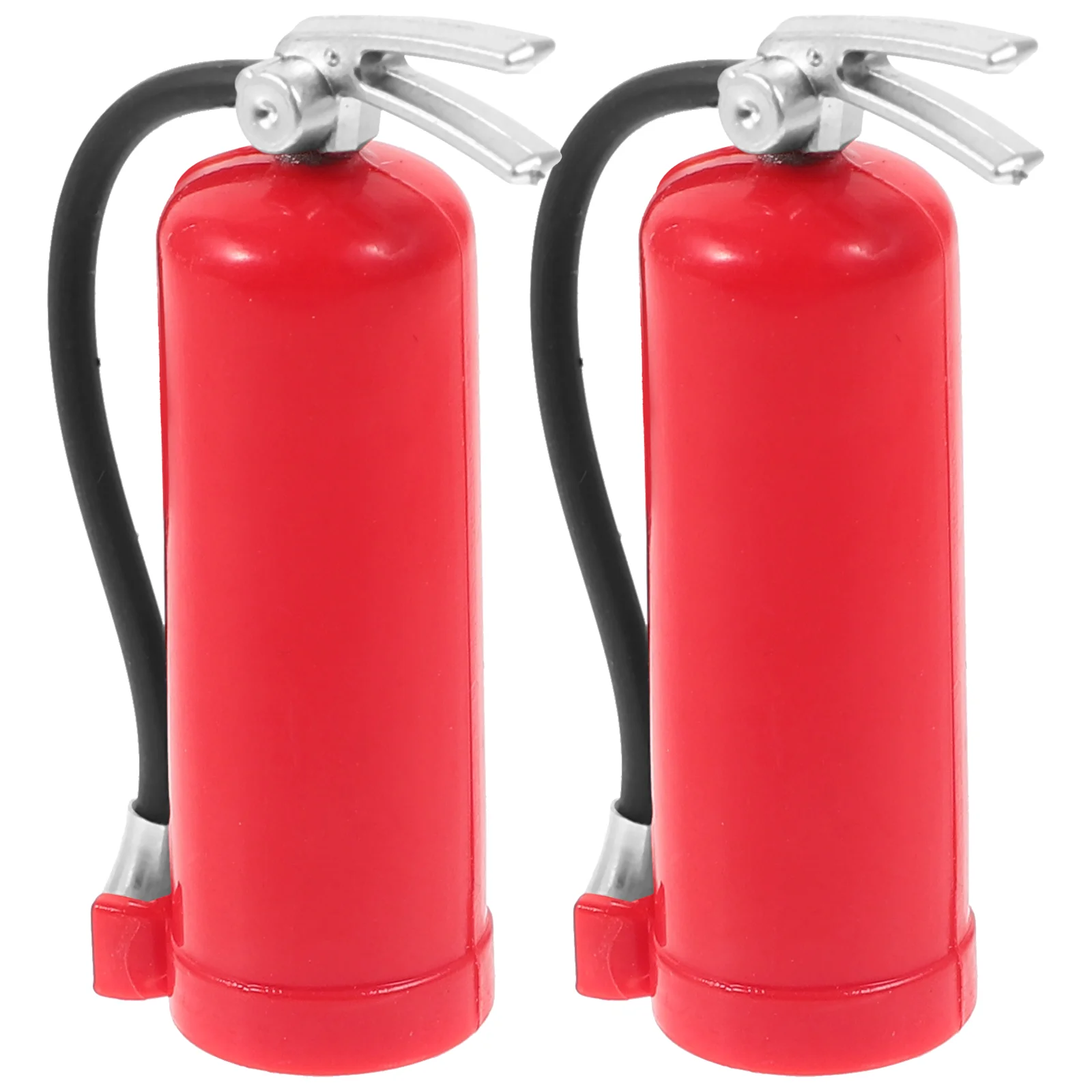 2 Pcs Remote Control Simulated Fire Extinguisher Outdoor Ornaments Iron Metal Models