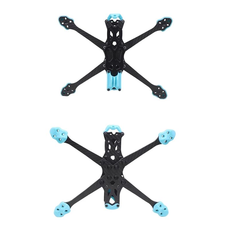 Per APEX HD 5 pollici HD5 telaio quadricottero + kit parti stampate 3D braccio da 5,5 mm in fibra di carbonio per FPV RC Racing Drone