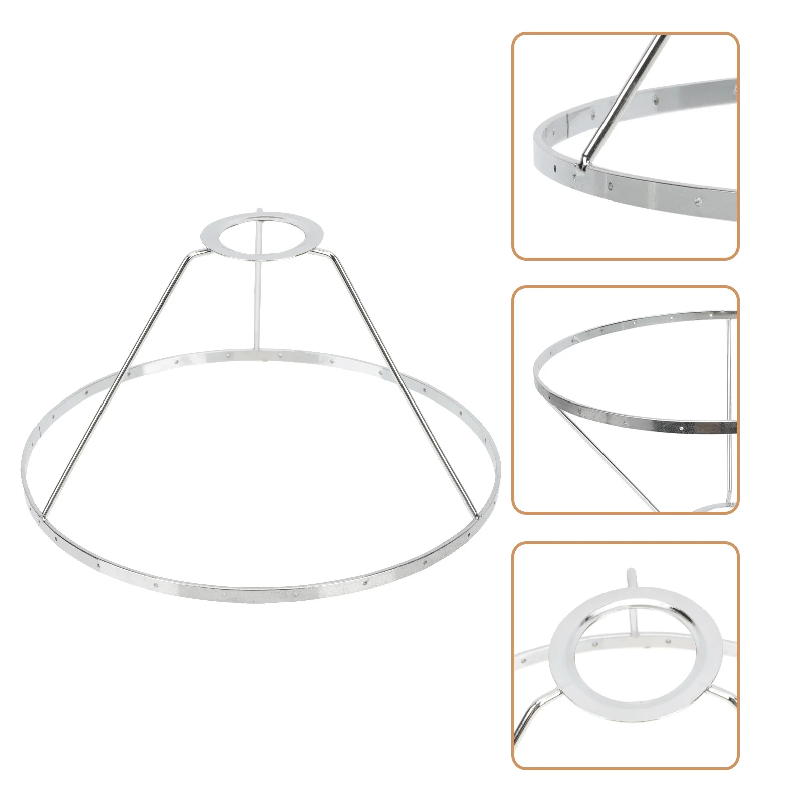 Soporte de pantalla de lámpara, marco de lámpara de hierro resistente DIY para lámparas de techo de mesa, accesorios de lámpara, marco de luz de repuesto, soporte de luz DIY
