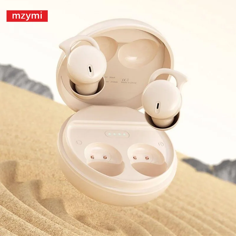 

mzymi Sleep Wireless Q26S Headset Bluetooth Earphones Sport Game Waterproof TWS Noise Canceling Headphones Hifi Stereo Earbuds