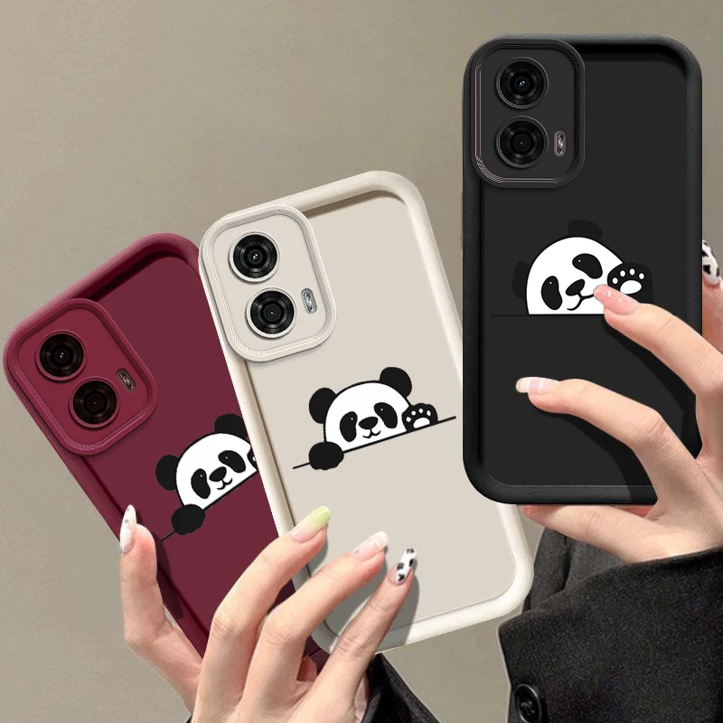 Чехол G24 Cute Panda New Sky Eye для телефона Motorola Moto G24 G24Power G54Power G54 G84 G34 G53 G53 E40 E32 G04 G22 G30 G20 Cover