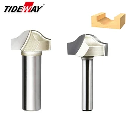 Punta per compensazione a fondo tondo Tideway Frese per la lavorazione del legno di grado professionale Utensile CNC Tipo di linea Fresa per rifilatura per legno