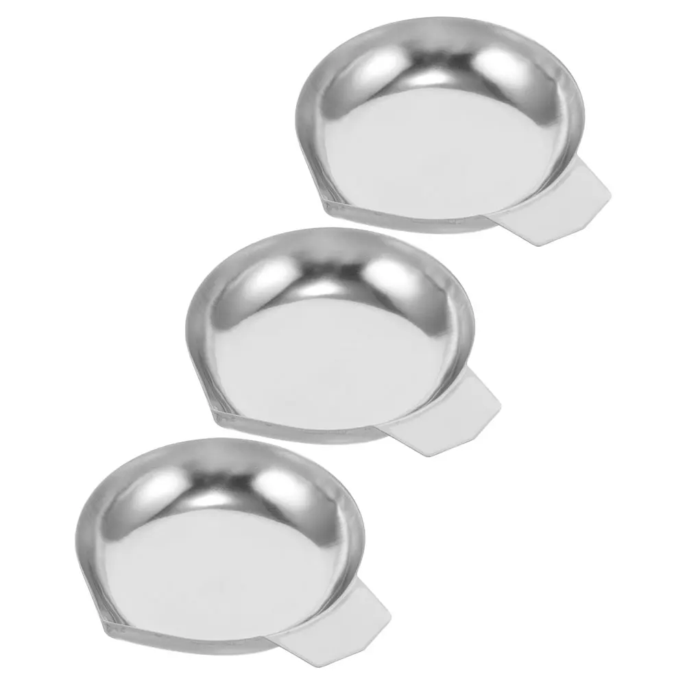 3pcs เพชรเครื่องชั่งน้ําหนักสแตนเลสความแม่นยําสูงเครื่องประดับถาดวัดอัญมณีอาหารเรือ Digital Gram