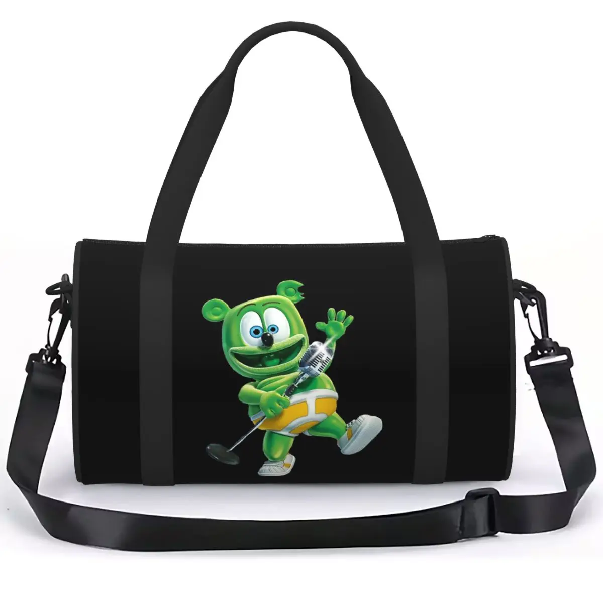 Gummibar (the Gummy Bear)Luggage Bag Large Capacity Duffle Tote Bag Handbags Gym Bags Fitness Bag for Boys Girls