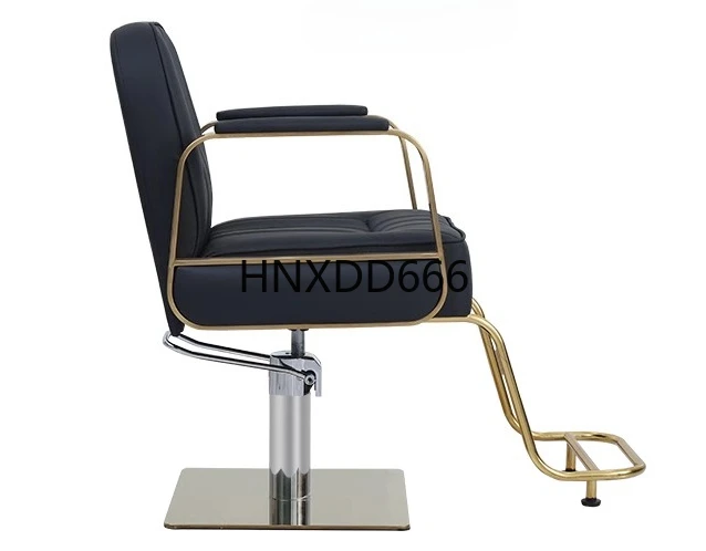 

High-end barbershop chair liftable stainless steel