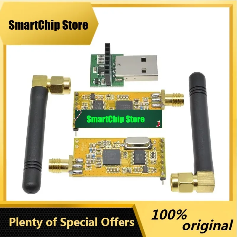 SmCpAPC220 Wireless RF Serial Data Modules With Antennas Data Communication USB Converter Module APC220