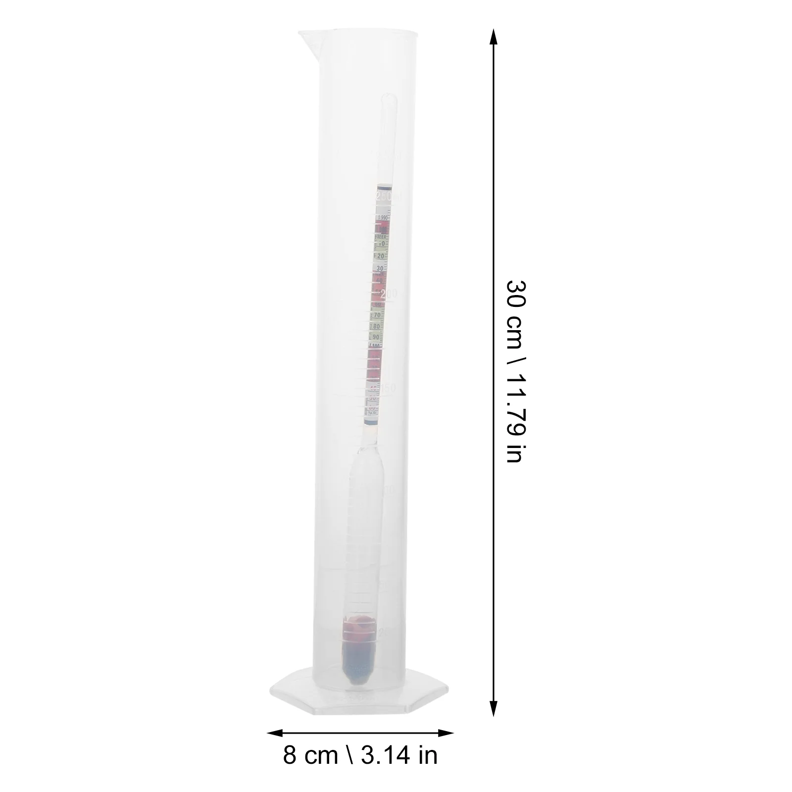 Yeast Density Meter Weight Moonshine Supplies Beer Hydrometer Test Jar Liquid Making Kit Plastic Triple Scale Alcohol