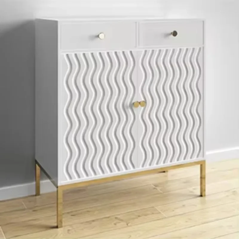 New 80 * 40 * 80 cm wood white living room cabinet