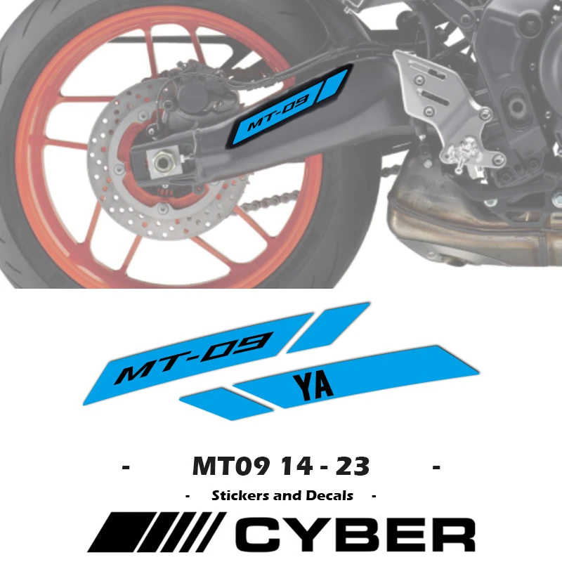 

Набор наклеек Swingarm MT09 14-23, наклейка на мотоцикл, наклейка на раковину для YAMAHA MT-09 2014-2023 2021 2022 MT