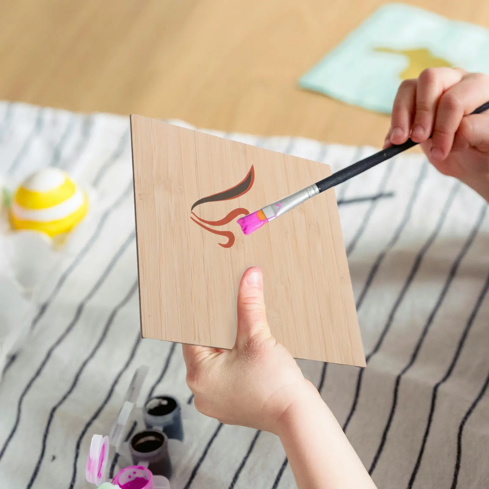 

10 шт. бамбуковых квадратов для поделок, 5,9x5,9 дюйма, тонкие деревянные заготовки, материалы для рукоделия, для изготовления табличек, проектов по резьбе, деревянные изделия