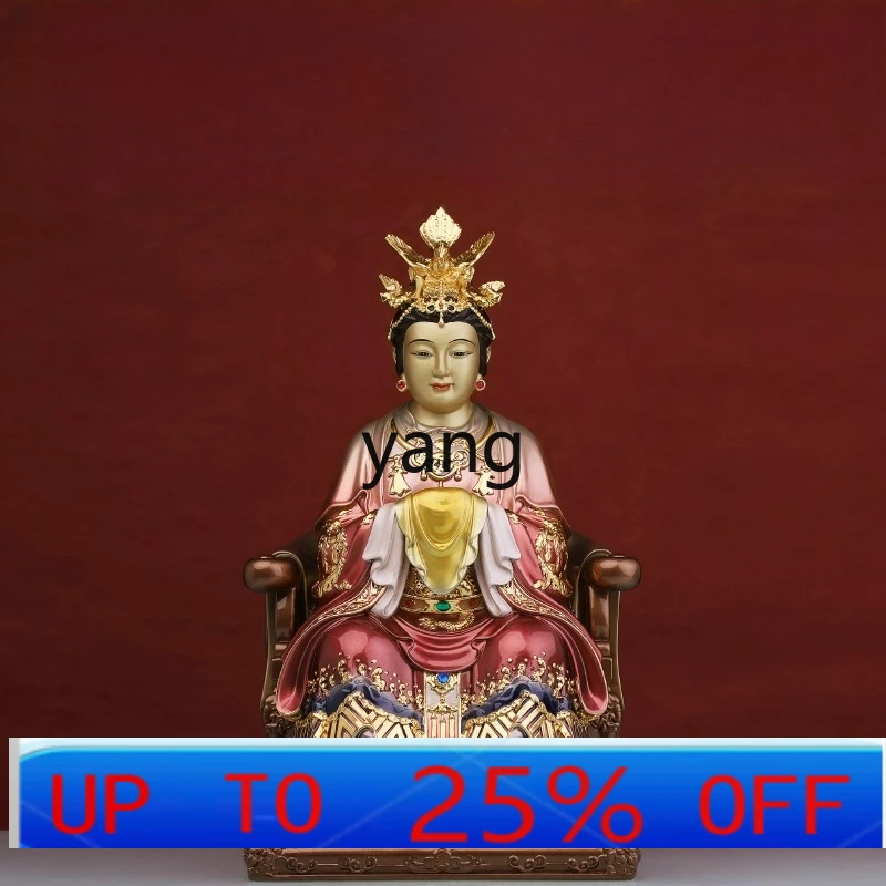 

LTT All Bronze Painted Mount Tai Statue Ornament Ornament for Home Offering