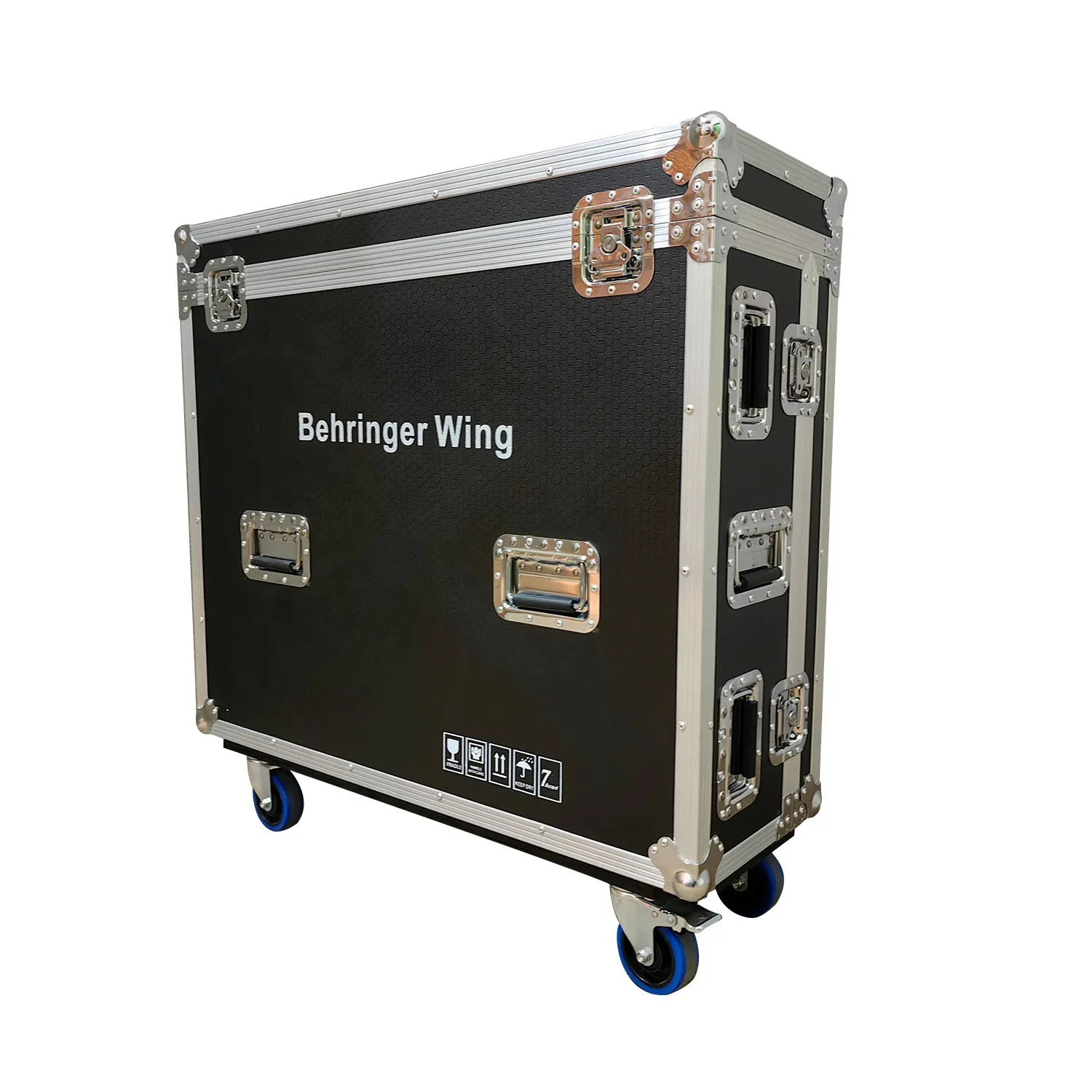 Customized Behringer Wing Flight Case Normal Version With Wheels Pa System Music Equipment Three-Open Flight Case Outdoor