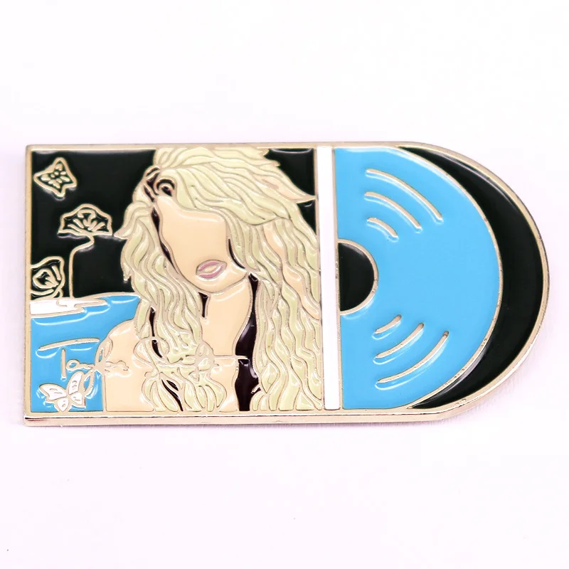 Album Cover Record Enamel Pin Singer Music Poster Brooch Fans Gift Accessories
