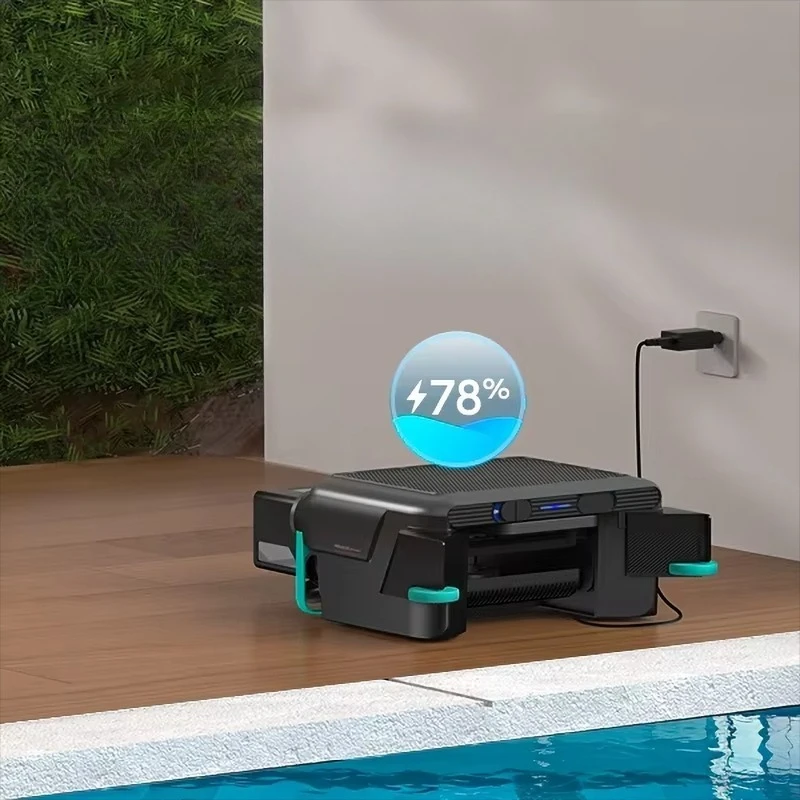Professional Supplier Portable Automatic Swimming Pool Vacuum Cleaner Floating Robot Self-Parking Solar-Powered Ground