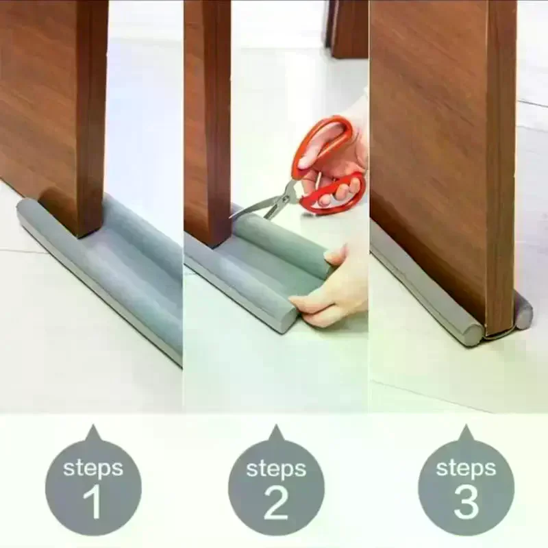 1 Pack Flexible Under Door Draft Stopper Bottom Seal Strip Anti Cold  Blocker Thicker Sealing Strip