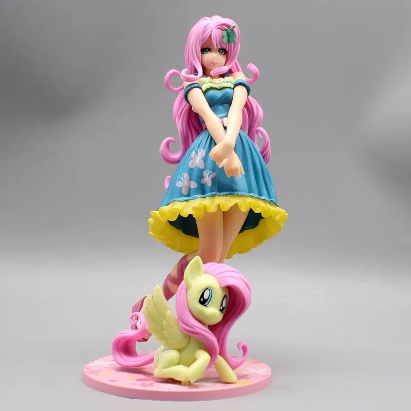 

Bandai 19cm Pony Figure Pinkie Girl Statue Ziyue Fluttershy Friendship Magic Case Anime Ornament Model Gift Wholesale