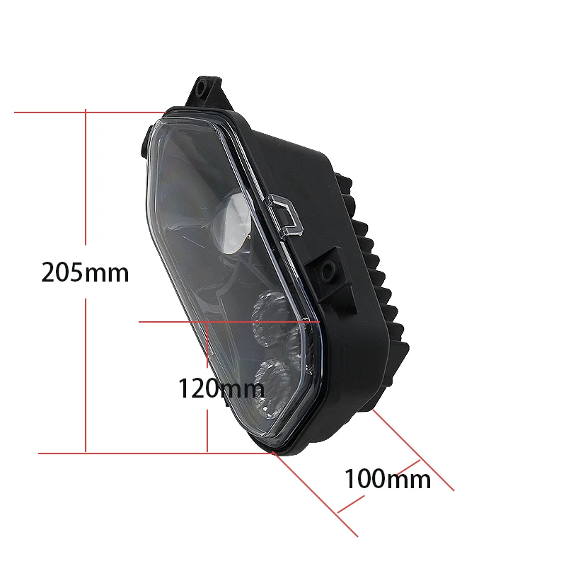 لبولاريس والرياضي LED طقم مصابيح أمامية كروم ATV UTV استبدال المصابيح الأمامية ل RZR 800 900 الحارس نموذج 2011-2014 #4