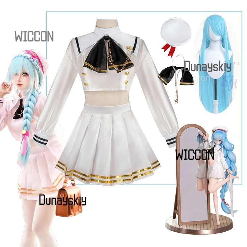 

Anime Game Azur Lane Cosplay Janus Costume Kawaii Japanese JK School Uniform Sailor Dress Jirai Kei Girls Lolita Sexy Customized