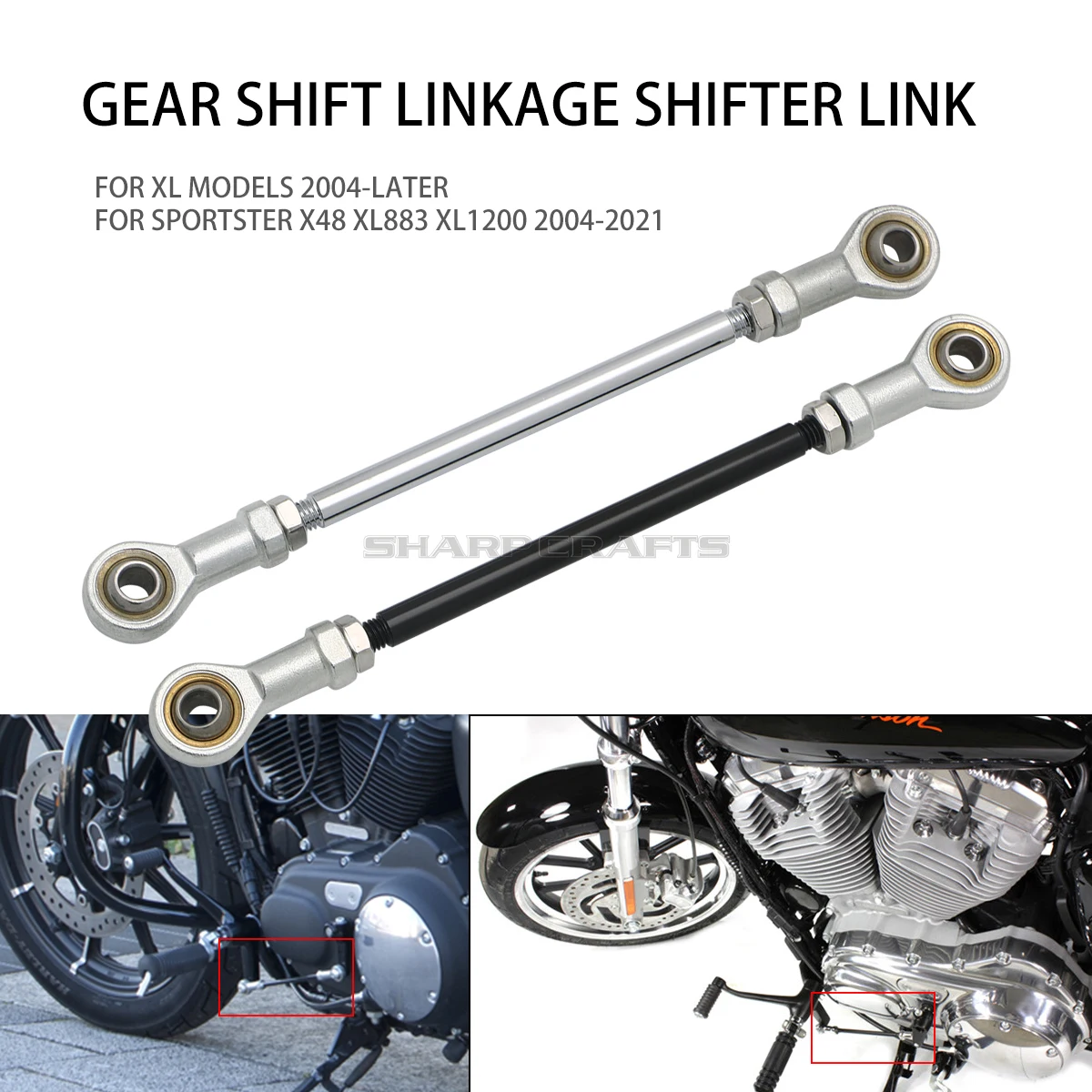 Motorcycle Gear Xl - For Harley Sportster XL 883 1200