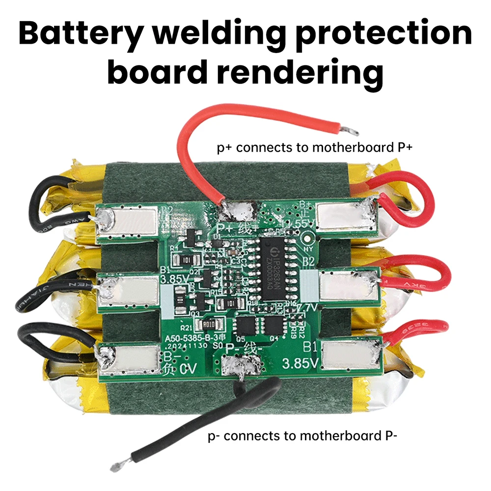 PD45W Bidirectional Fast Charging Power Bank Mainboard 3S Battery Protection Board LED Display with Temperature Sensor Probe