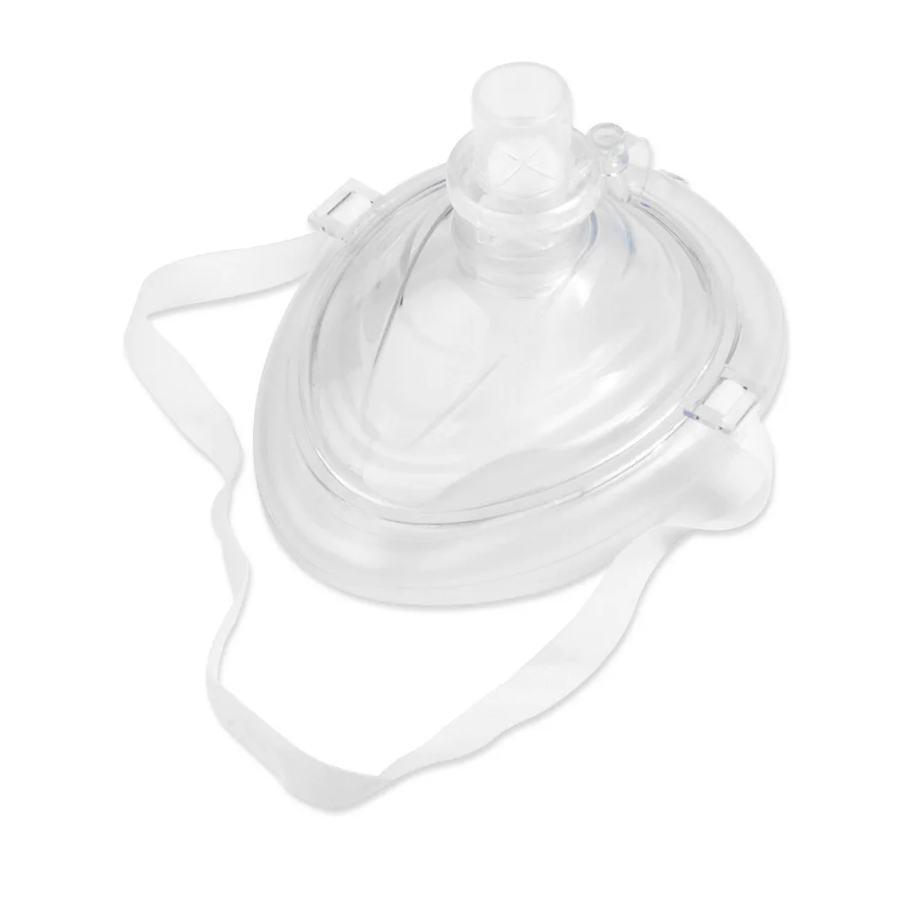 First Aid CPR Rescuer Breathing Protection Mask Reuseable Artificial Mouth Resuscitator Respiration Accessory with One Way Valve