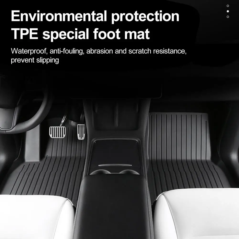 

Car Floor Mats for Old Tesla Model Y Car Four Seasons Waterproof Non-slip Carpet Floor Mat NEW TPE Special Car Accessories