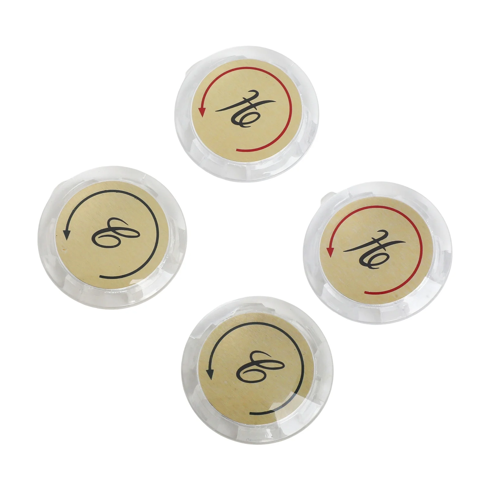 الحمام سلسلة زر صنبور مؤشر زر الساخن الباردة ملصق الحنفية الاكريليك صنبور مقبض ملصق مقبض مزدوج المؤشر O.D. 1.34 بوصة