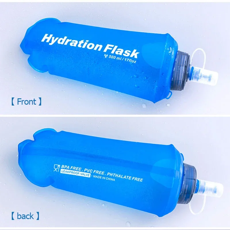 250ml 500ml 750ml Portable Folding Water Bottle Outdoor Sport Collapsible Soft Flask TPU For Cycling Running Camping Travelling - view 5
