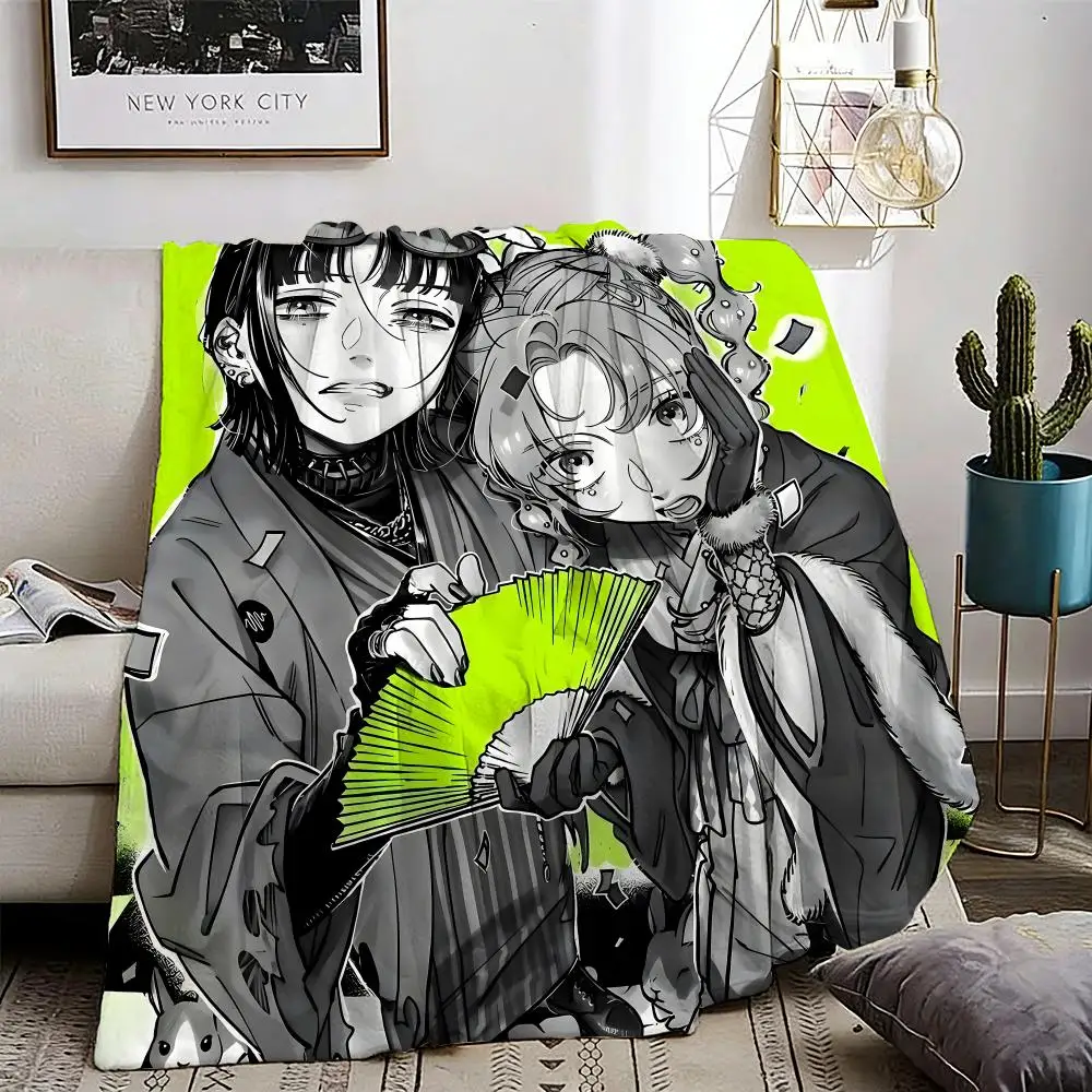 Aya Oosawa Koga Mitsuki comic anime Throw Lightweight 240g Flannel Blanket Soft Skin-friendly for Summer Cooling