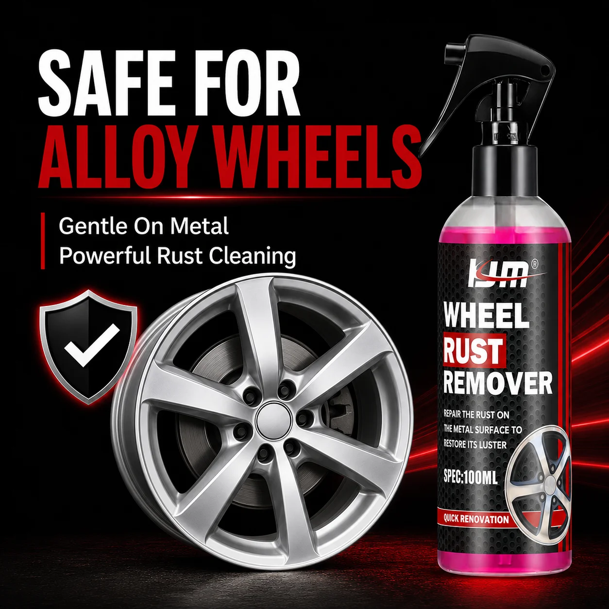 น้ำยาทำความสะอาดล้อรถยนต์ KJM  - Wheel Cleaner Alloy บทวิจารณ์และราคา