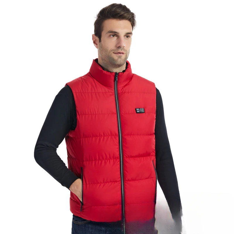 In winter, manufacturers sell cross-border intelligent heating vests. Four-control and fifteen-zone electric heating vests displ